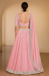 Peony Pink Gota Patti and Zardozi Hand Embroidered Lehenga Set