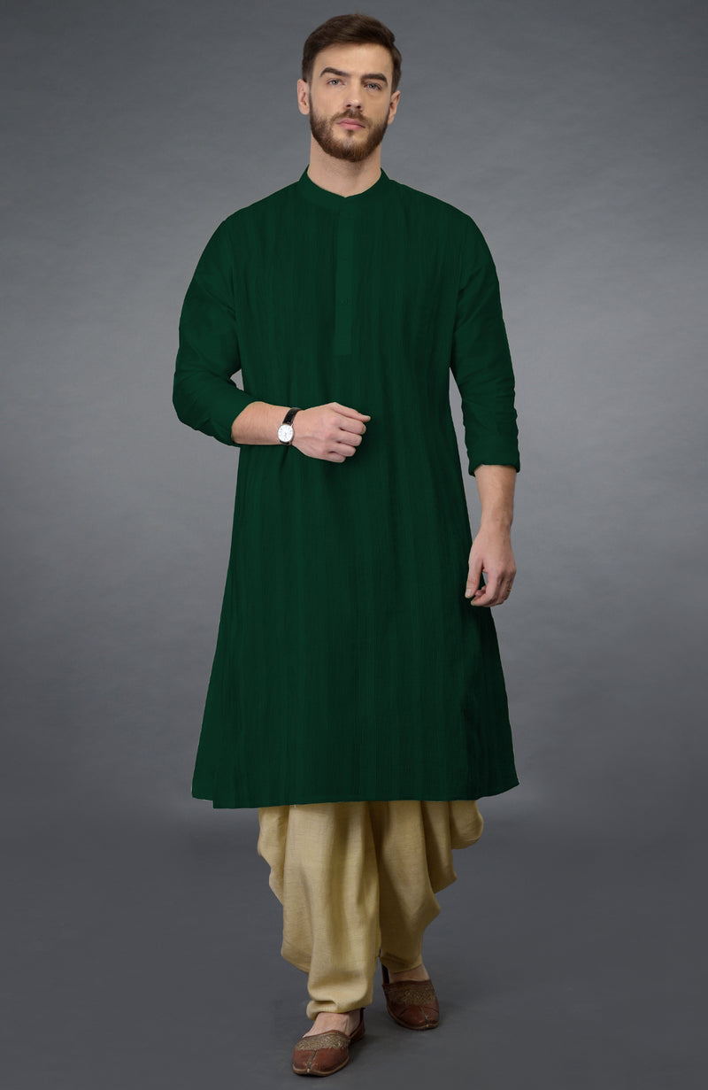Eclipse Blue Pintuck Kurta Set