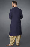 Eclipse Blue Pintuck Kurta Set