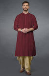 Pomegranate Pintuck Kurta Set