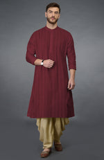 Eclipse Blue Pintuck Kurta Set