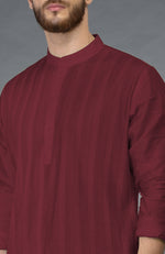 Pomegranate Pintuck Kurta Set