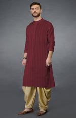 Pomegranate Pintuck Kurta Set