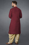 Pomegranate Pintuck Kurta Set