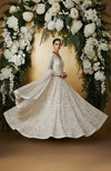 Ruhani — Ivory Embroidered Anarkali Set