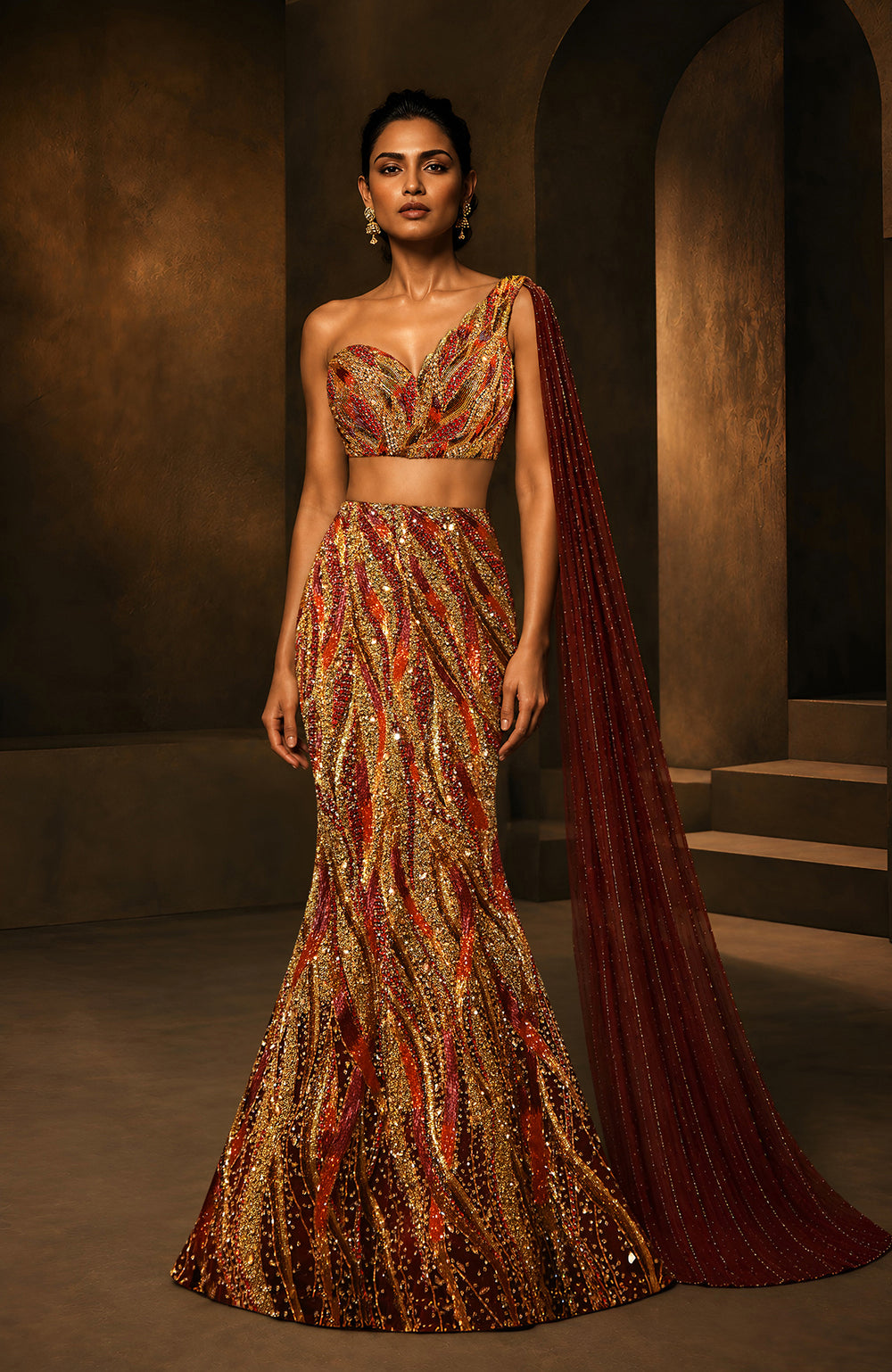 Oxblood Ember Gold