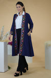 Maroon Kashmiri Kashidakari Hand Embroidered Kimono Jacket
