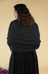 Black Galaxy Hand Embroidered Pure Cashmere Stole