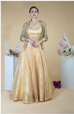 Urban Vogue Hand Embroidered Cape & Skirt  Set