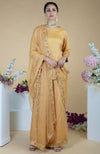 Gold Zardozi Hand Embroidered Sharara Set
