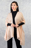 Ira Nude Curved Lines Swarovski Pure Cashmere Stole