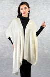 Ira Ivory Twinkle Swarovski Pure Cashmere Stole
