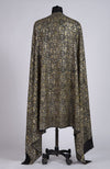 Black Masterpeice Gold and Silver Tilla Jamawar Hand Embroidered Pure Pashmina Long Shawl