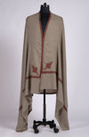 Toosh Colour Sozni Hand Embroidered Pure Pashmina Long Shawl