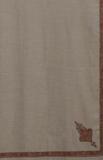 Toosh Colour Sozni Hand Embroidered Pure Pashmina Long Shawl
