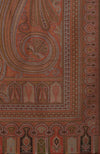 Beige Antique Jamawar Paisley Handcrafted Pure Pashmina Long Shawl