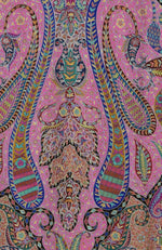 Multi-colour Kalamkari and Sozni Hand Embroidered Pure Pashmina Shawl
