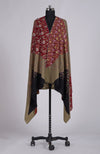 Multi-colour Sozni Hand Embroidered Pure Pashmina Shawl
