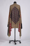 Multi-colour Sozni Hand Embroidered Pure Pashmina Shawl