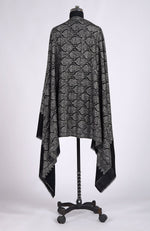 Black Sozni Jamawar Hand Embroidered Pure Pashmina Shawl