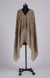 Toosh Colour Pure Pashmin Sozni and Papier Mache Jamawar Hand Embroidered Pure Pashmina Shawl