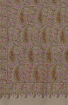 Toosh Colour Pure Pashmin Sozni and Papier Mache Jamawar Hand Embroidered Pure Pashmina Shawl