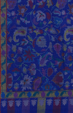 Royal Blue Kani Weave Handcrafted Jamawar Pure Pashmina Shawl