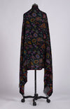 Black Kani Weave Handcrafted Jamawar Pure Pashmina Shawl