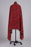 Red Kani Weave Handcrafted Jamawar Pure Pashmina Shawl