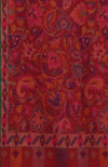 Red Kani Weave Handcrafted Jamawar Pure Pashmina Shawl