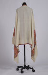 Cream Sozni Hand Embroidered Pure Pashmina Shawl