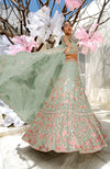 Yours Sage Green Lehenga Set