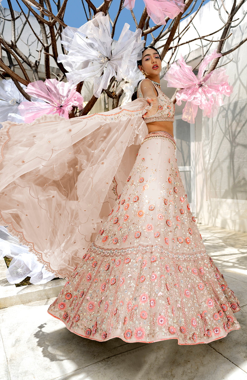Yours Sage Green Lehenga Set