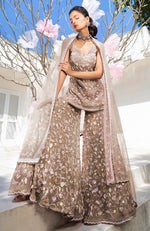 The Kiss Mauve Orchid Sharara Set