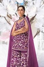 The Kiss Mauve Orchid Sharara Set