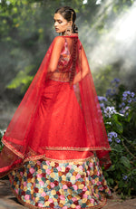 A Red Rose Multi Color Lehenga