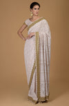 Heirloom Chikankari & Zardozi Hand Embroidered Saree