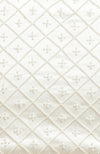 Ivory French Chantilly Lace Saree WIth Pearl Beaded Hand Embroidered Blouse