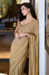 Cleopatra Gold Bead & Sequin Hand Embroidered Saree