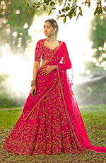 A Love Song Burgundy Wine Lehenga Set