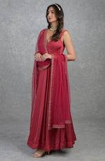 Cut Bead Zardozi Hand Embroidered Anarkali Set
