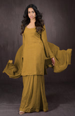 Desert Rose - Gold Embellished Sharara Set