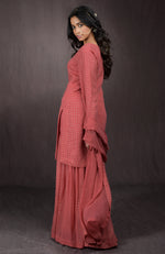 Desert Rose - Gold Embellished Sharara Set