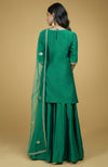 Emerald Zardozi Hand Embroidered Kurta Set