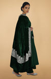 Emerald Kashmiri Tilla Aari Embroidered Kurta Set