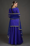 Royal Blue Benarasi Weave Zardozi Dupatta