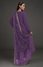 Amethyst Mukaish- Zardozi Embroidered Kurta Set