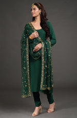 Wine Mukaish- Zardozi Embroidered Kurta Set