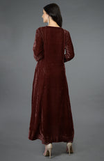Cabernet Kashmiri Kashidakari Hand Embroidered Kalidaar Kurta Set