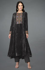 Hawaiian Sunset Kashmiri Kashidakari Hand Embroidered Kurta Set